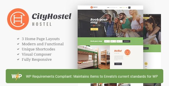 City Hostel | A Travel and Hotel Booking WordPress Theme