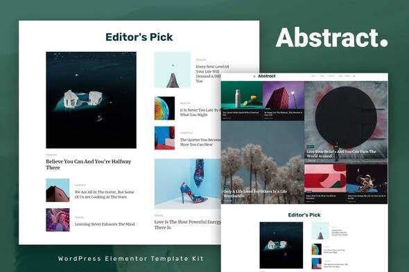 Abstract – Blog & Magazine Elementor Template Kit