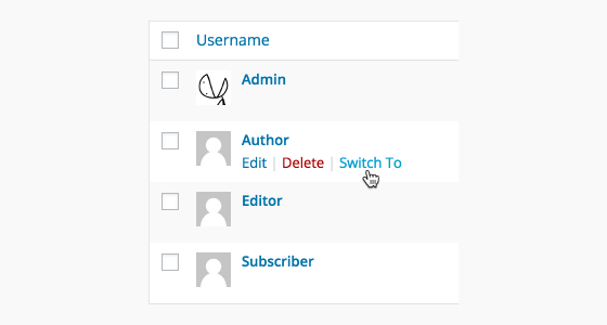 Account Switcher for WordPress