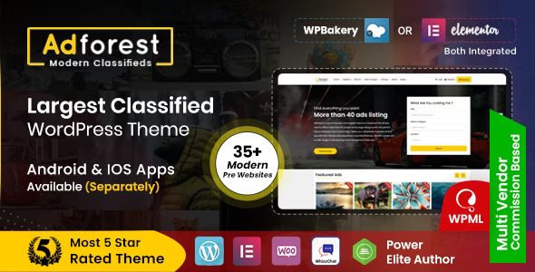 AdForest Classified Ads WordPress Theme