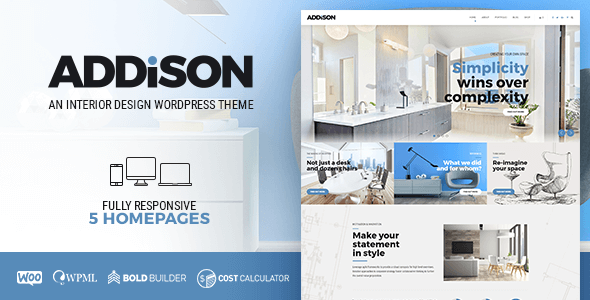 Addison – Architecture and Interior Design WordPress Theme