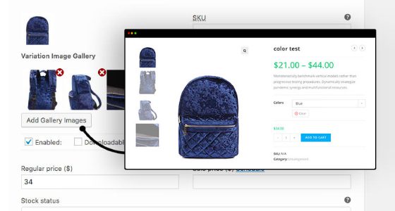 Additional Variation Images Gallery For WooCommerce