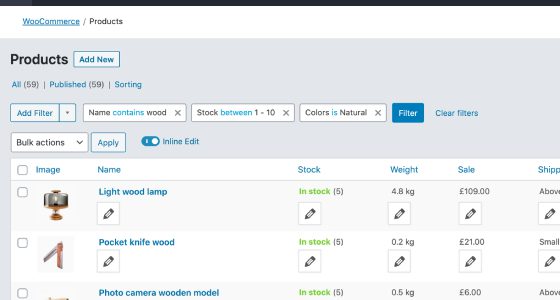 Admin Columns Pro WooCommerce Columns