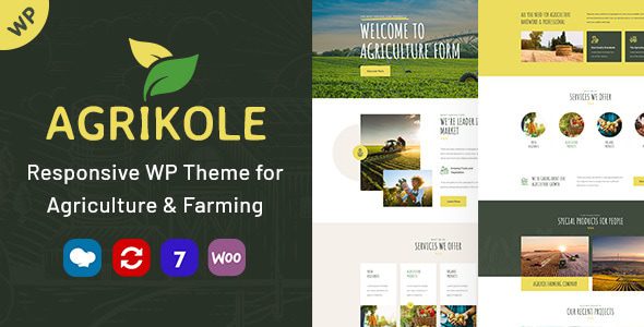 Agrikole | Responsive WordPress Theme for Agriculture and Farming