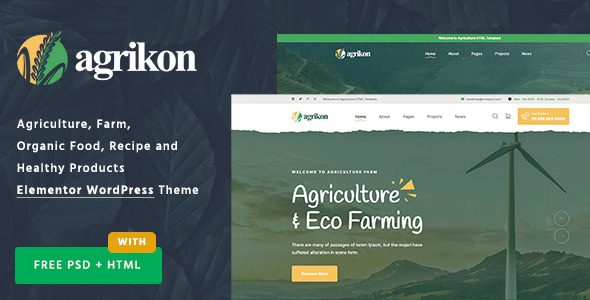 Agrikon – Organic Food and Agriculture WooCommerce Theme
