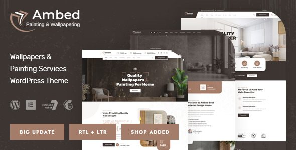 Ambed – Wallpapers and Painting Services WordPress Theme