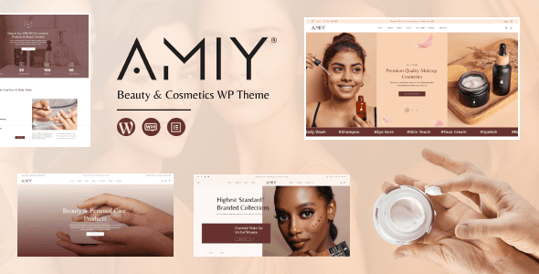 Amiy – Beauty Cosmetics Shop WordPress Theme