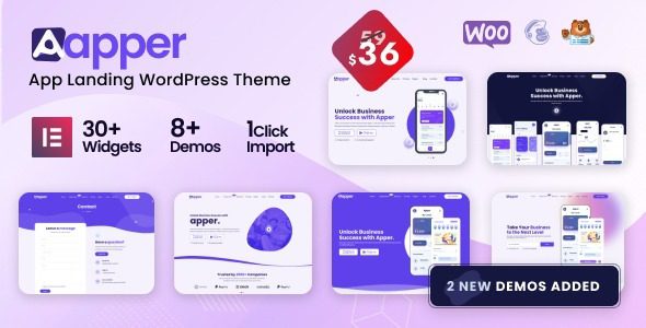 Apper – WordPress Multi-concept App Landing Page Theme