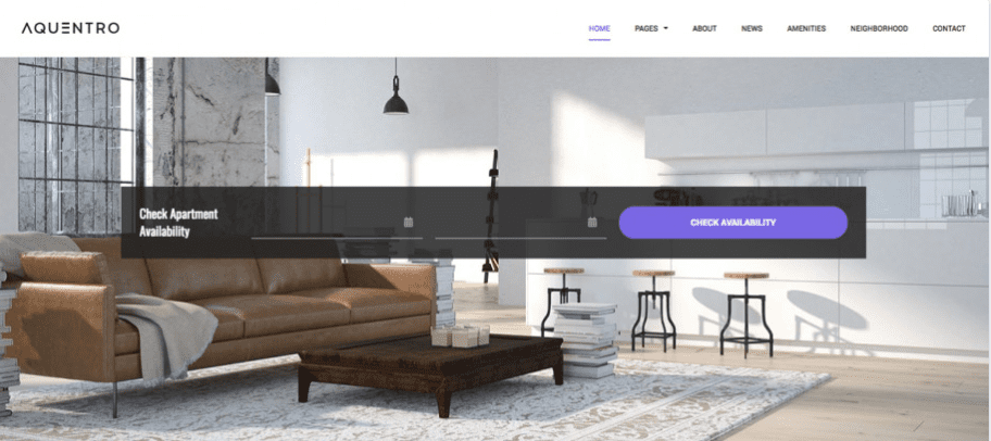Aquentro – Ultimate Single Property WordPress Theme