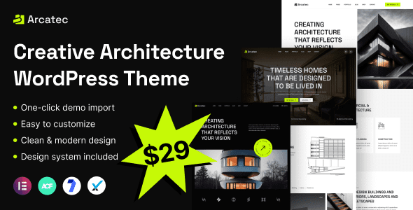 Arcatec – Architecture and Interior WordPress Theme