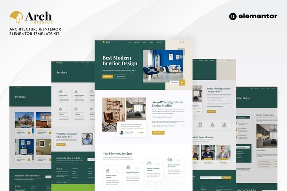 Archinterior – Architecture and Interior Elementor Pro Template Kit