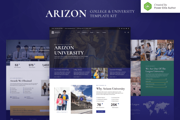 Arizon – College and University Elementor Template Kit
