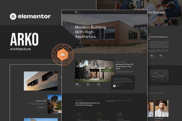 Arko – Architecture Elementor Template Kit