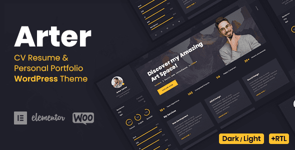 Arter – Personal Portfolio WorfPress Theme