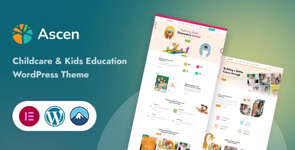 Ascen – Childcare and Kids Education WordPress Theme