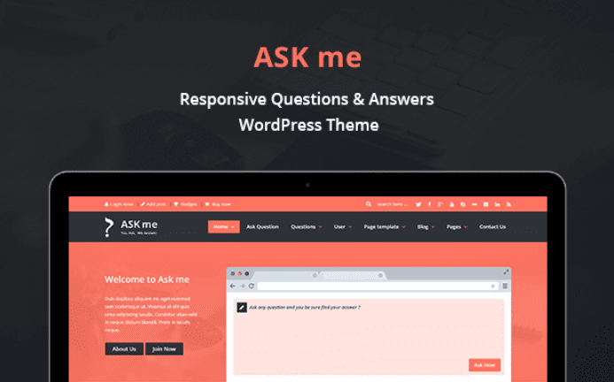 Ask Me – Responsive Questions & Answers WordPress