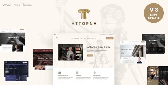 Attorna – Law Firm, Lawyer and Attorney WordPress Theme