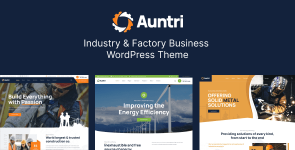 Auntri – Industry and Factory WordPress Theme