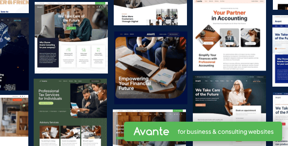 Avante Business Consulting Theme