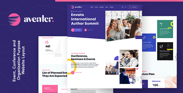 Aventer – Conferences & Events WordPress Theme