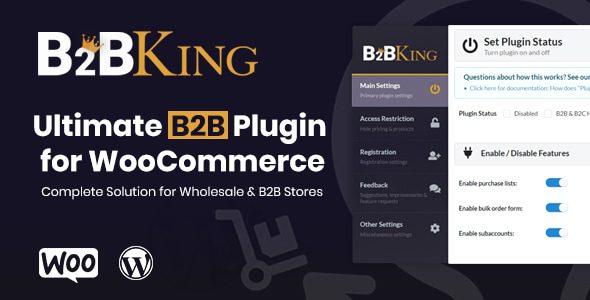 B2BKing – The Ultimate WooCommerce B2B and Wholesale Plugin