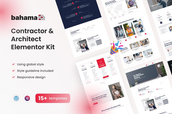 Bahama Contractor and Architect Elementor Template Kit
