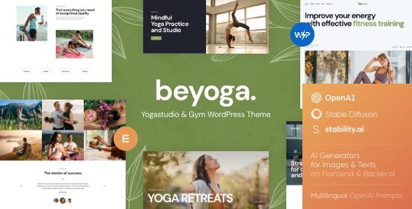 BeYoga | Yogastudio and Gym WordPress Theme