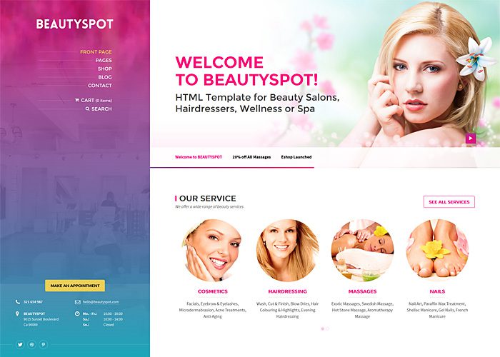 BeautySpot – WordPress Theme for Beauty Salons