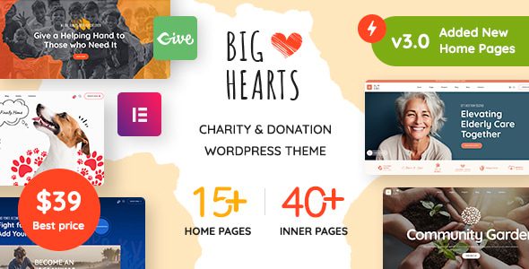 BigHearts – Charity and Donation WordPress Theme