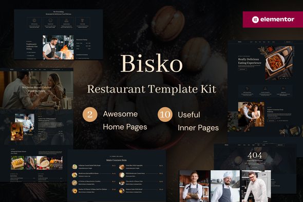 Bisko – Restaurant and Cafe Elementor Template Kit