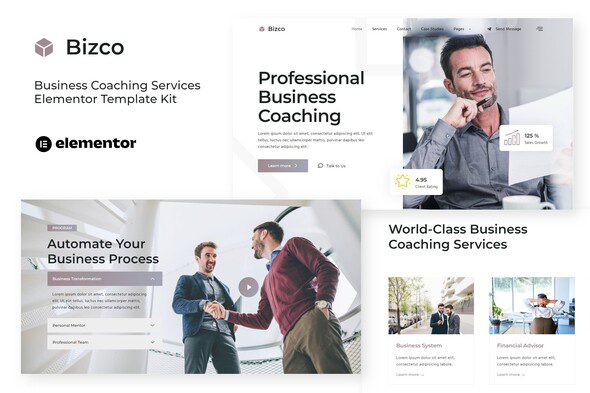 Bizco – Business Coaching Elementor Template Kit