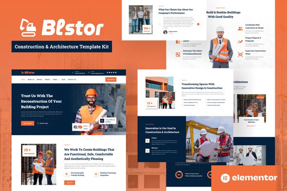 Blstor – Construction and Architecture Elementor Template Kit