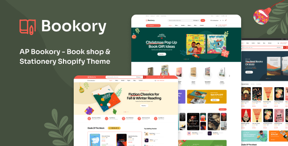 Bookory – Book Store WooCommerce Theme