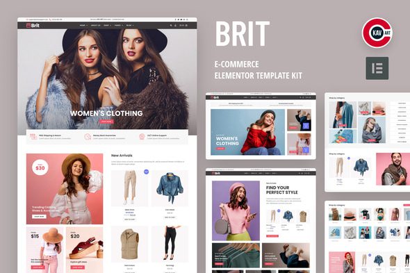 Brit – WooCommerce Elementor Pro Template Kit