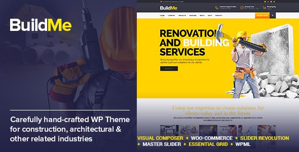 BuildMe – Construction and Architectural WP Theme