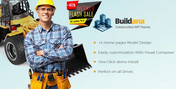 Buildana | Construction and Building WordPress Theme