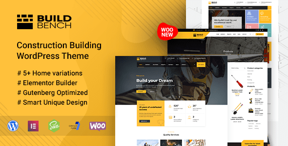 Buildbench – Construction Building WordPress Theme
