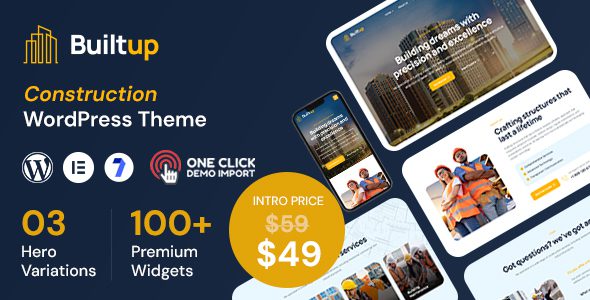 Builtup – Construction Company WordPress Theme