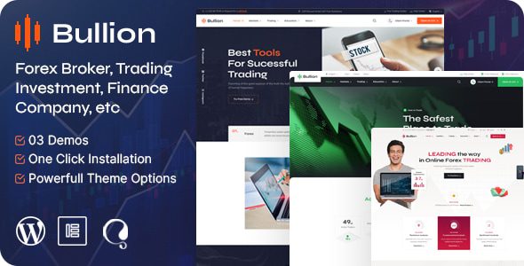 Bullion – Forex Broker & Trading WordPress Theme