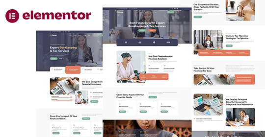 Butax – Tax Service and Financial Advisor Elementor Template Kit