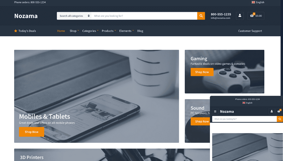 CSS Igniter Nozama WooCommerce Theme