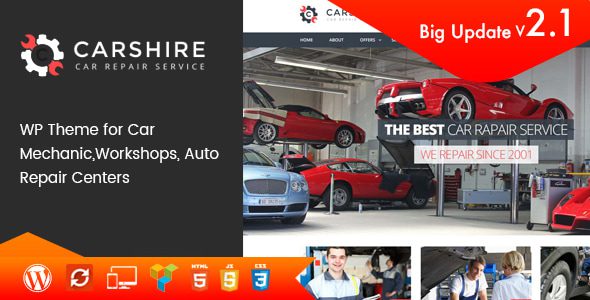 Car Shire – Auto Mechanic and Repair WordPress Theme
