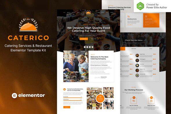 Caterico – Catering Services and Restaurant Elementor Template Kit