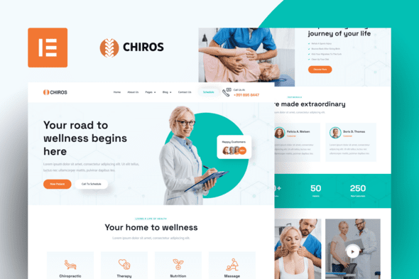 Chiros – Chiropractic Elementor Template Kit