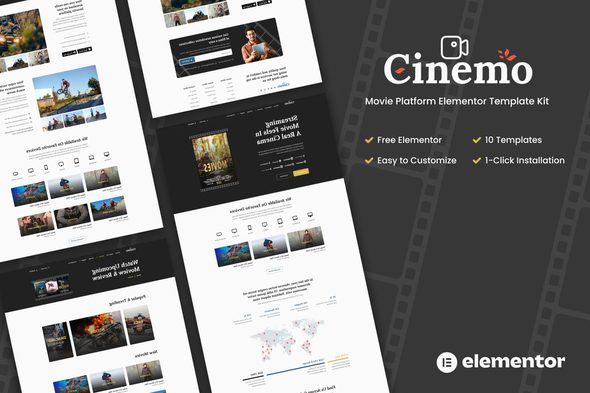 Cinemo – Movie Streaming Elementor Template Kits