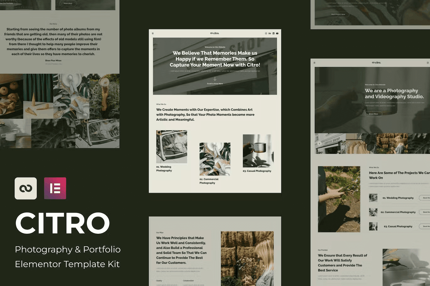 Citro – Photography and Portolio Elementor Template Kit