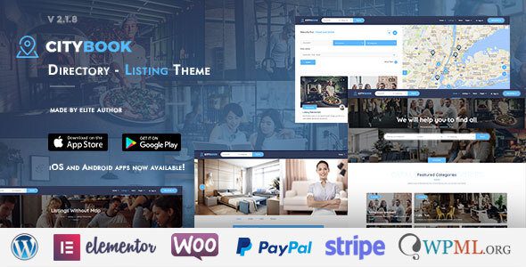 CityBook Directory and Listing Theme