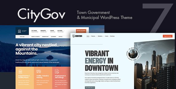 CityGov – City Government and Municipal WordPress Theme