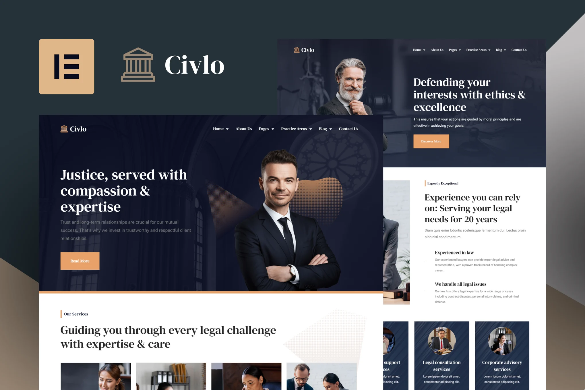 Civlo – Lawyer & Law Office Elementor Template Kit