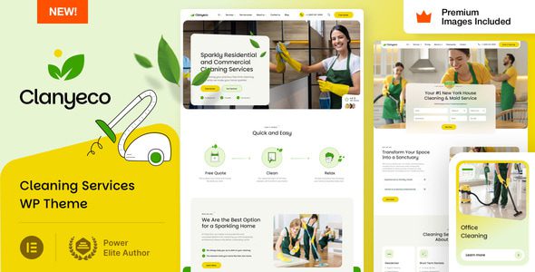 ClanyEco – Cleaning Services WordPress Theme